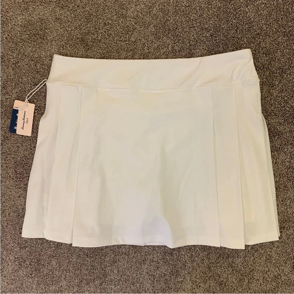 Tommy Bahama Golf Women's White Pleated Skort Quick Dry Stretch Size XL - NWT - Picture 3 of 12